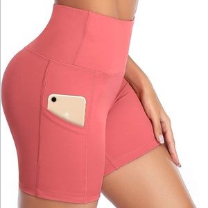 Pink Workout Yoga Shorts